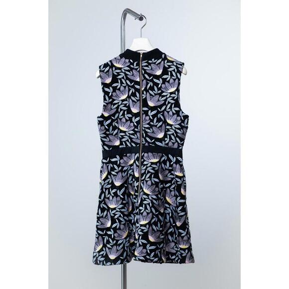 Self Portrait Blue Peony Floral Lace Sleeveless Dress - Picture 5 of 9